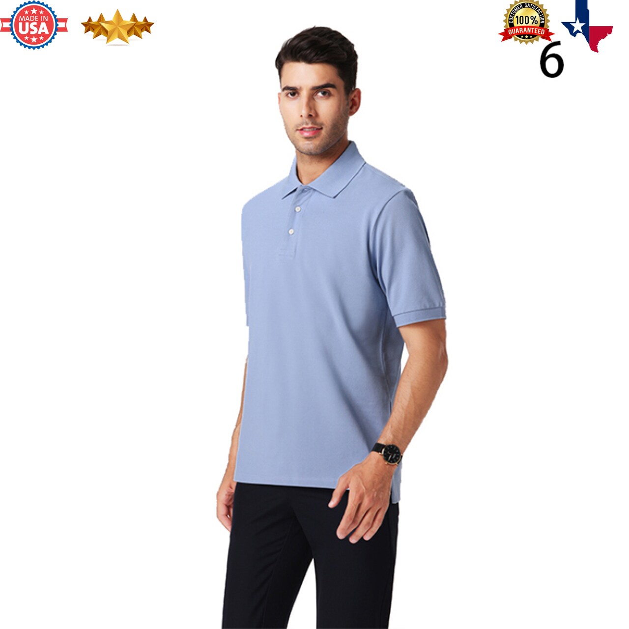 Relaxed-Fit Short Sleeve Polo Soft fabric, Classic, Slim-fit | RADYAN®